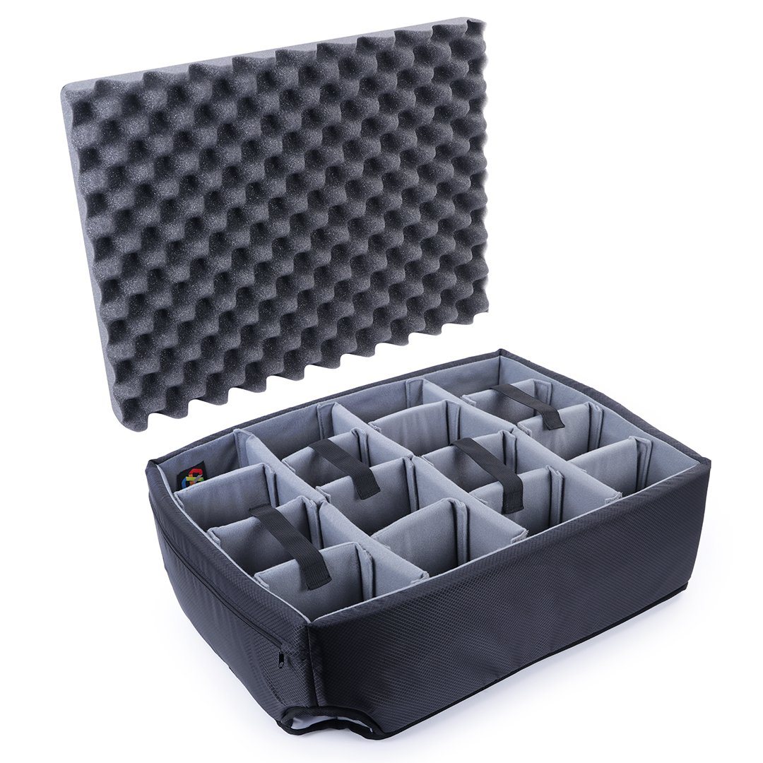 Pelican 1560 Microfiber Padded Dividers by CVPKG, Gray ColorCase 