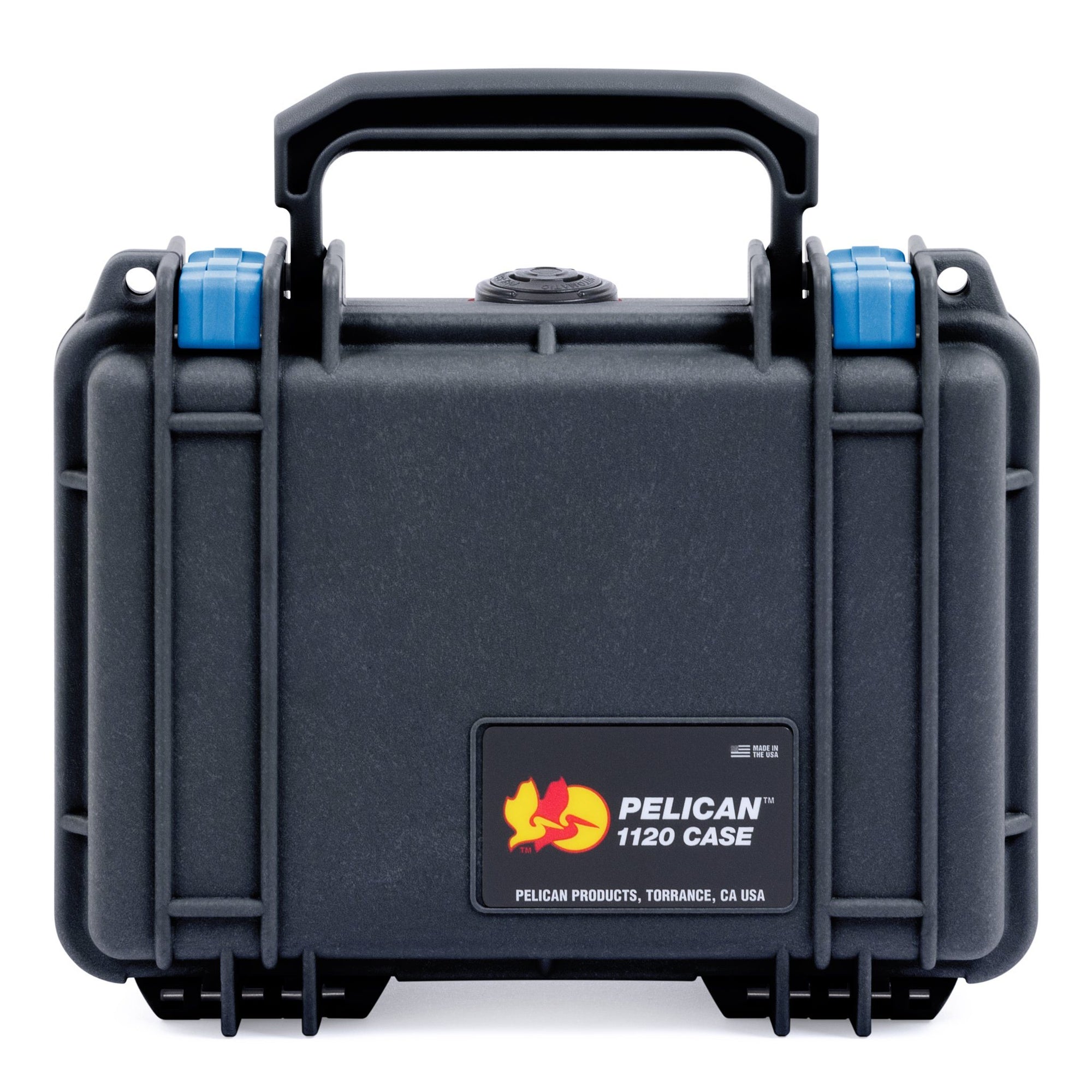 Pelican 1120 Case, Black with Blue Latches ColorCase 