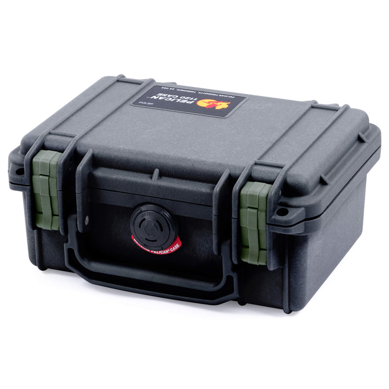 Pelican 1120 Case, Black with OD Green Latches ColorCase 