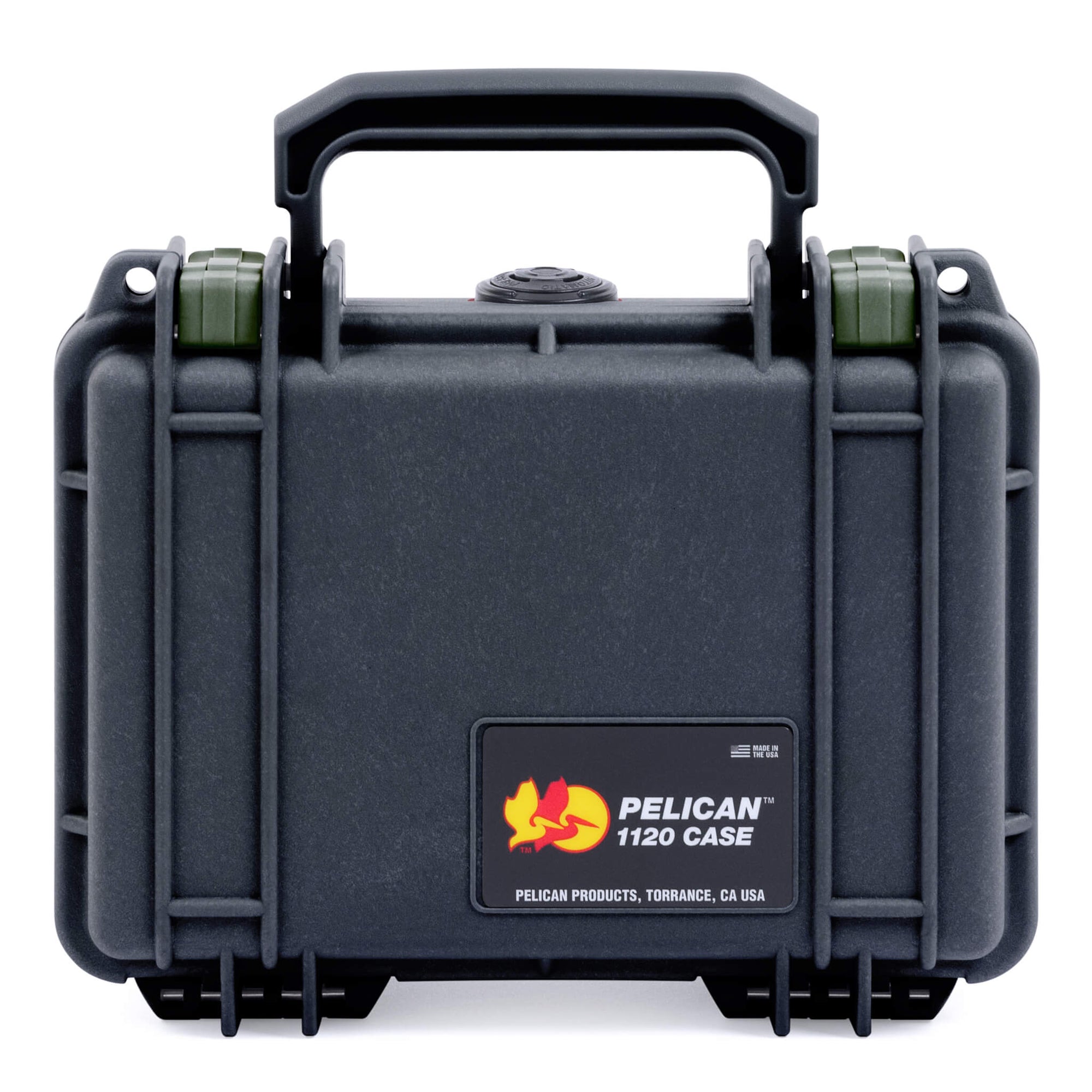 Pelican 1120 Case, Black with OD Green Latches ColorCase 