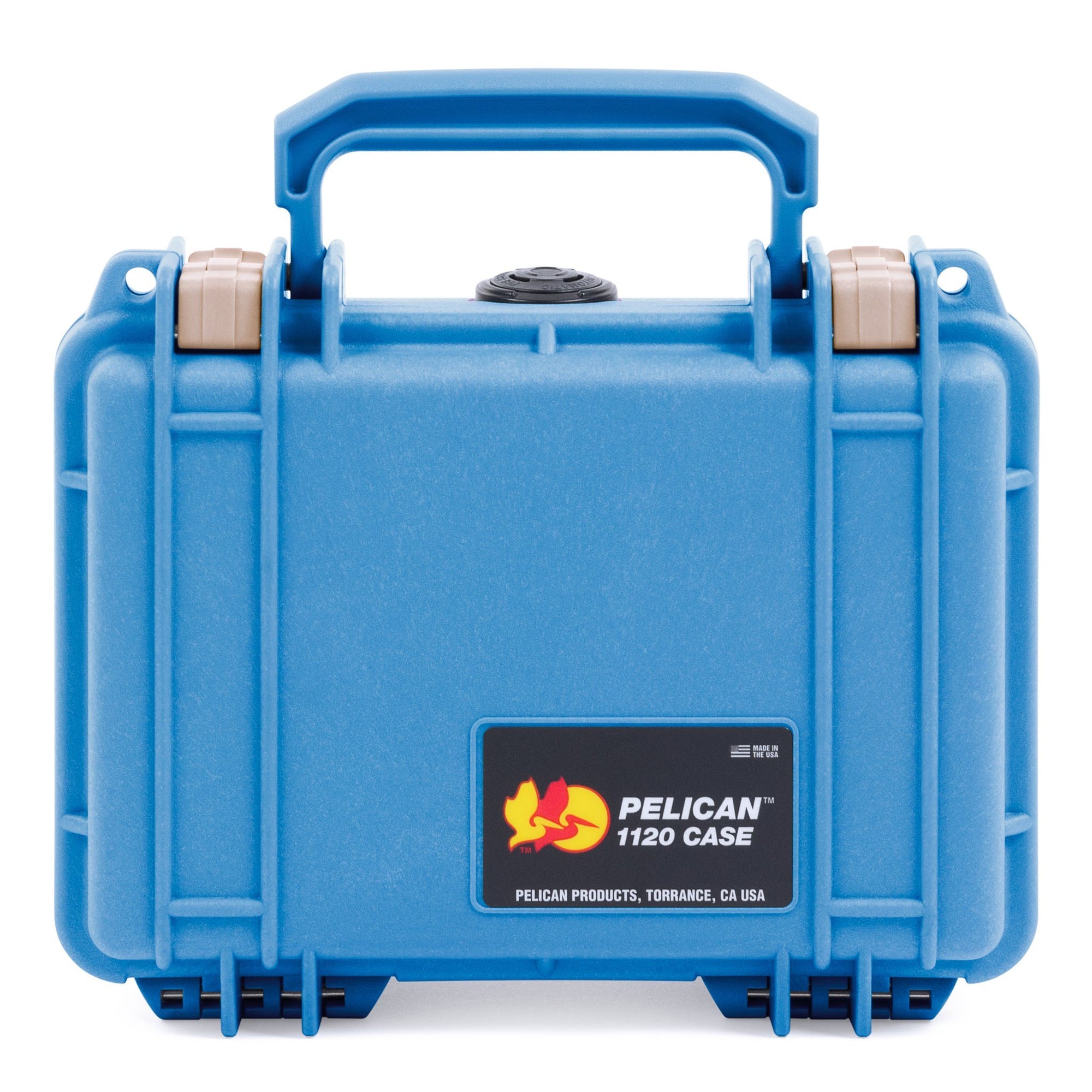 Pelican 1120 Case, Blue with Desert Tan Latches ColorCase 