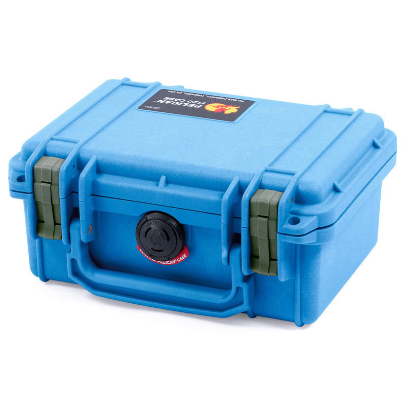 Pelican 1120 Case, Blue with OD Green Latches ColorCase 