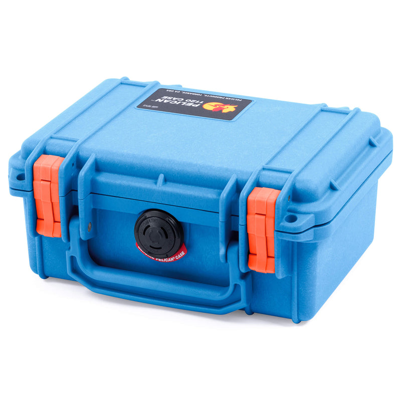 Pelican 1120 Case, Blue with Orange Latches ColorCase 