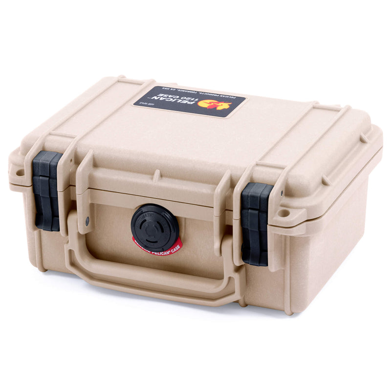 Pelican 1120 Case, Desert Tan with Black Latches ColorCase 