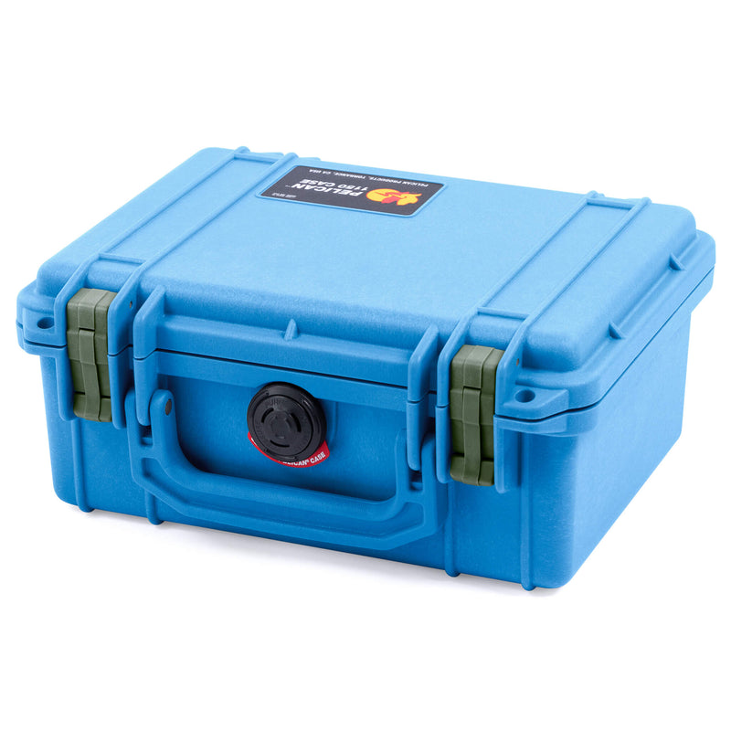 Pelican 1150 Case, Blue with OD Green Latches ColorCase 