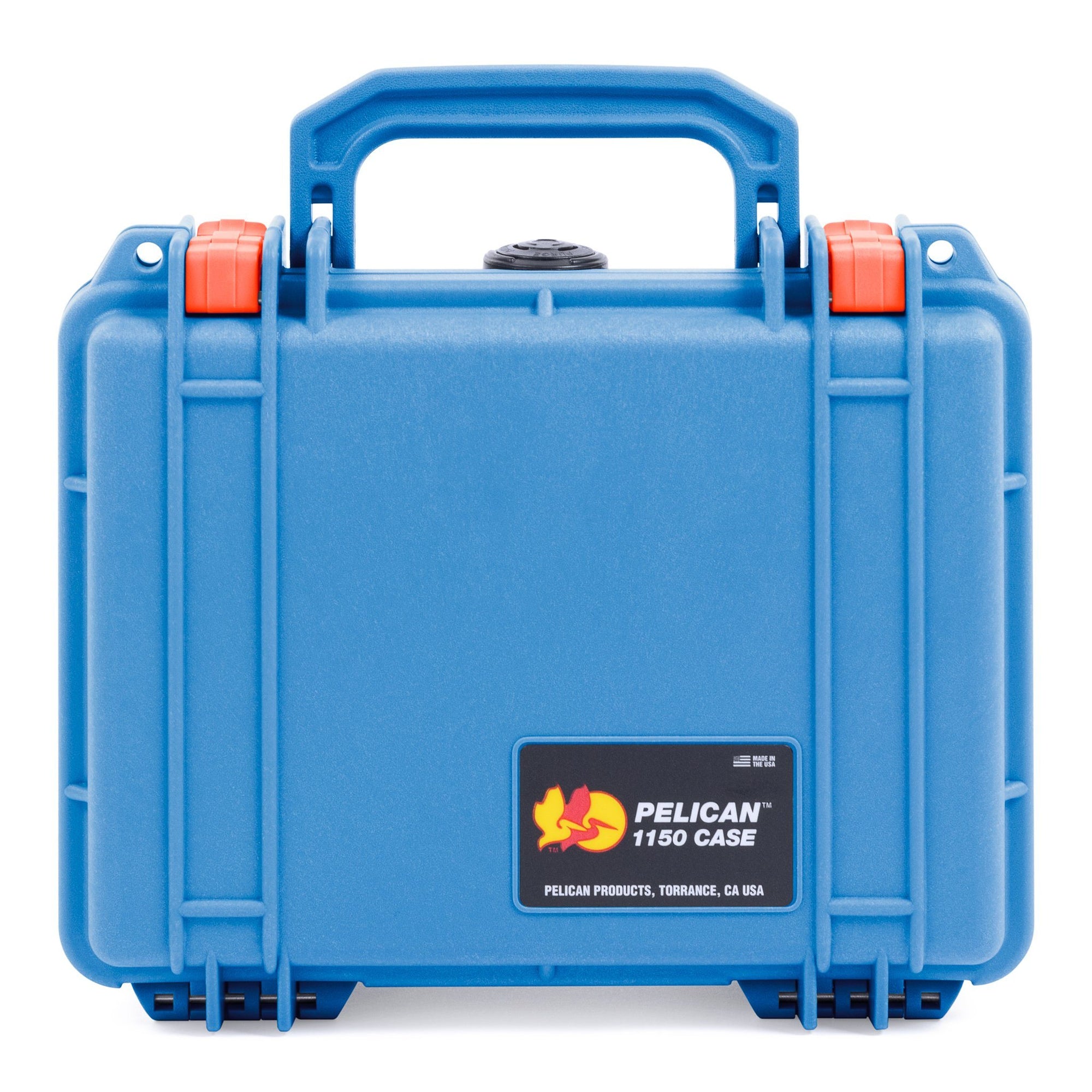 Pelican 1150 Case, Blue with Orange Latches ColorCase 