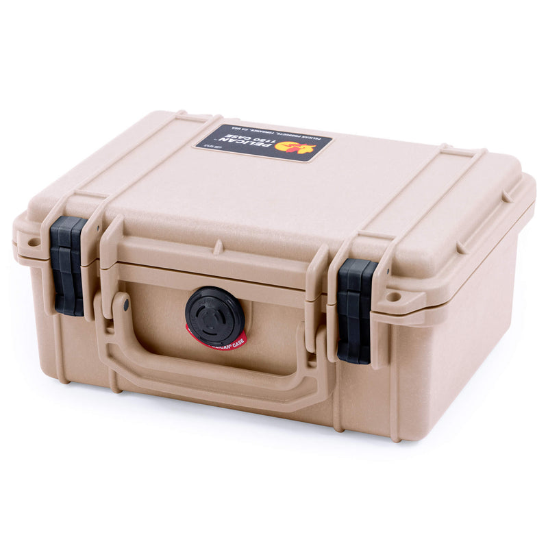 Pelican 1150 Case, Desert Tan with Black Latches ColorCase 