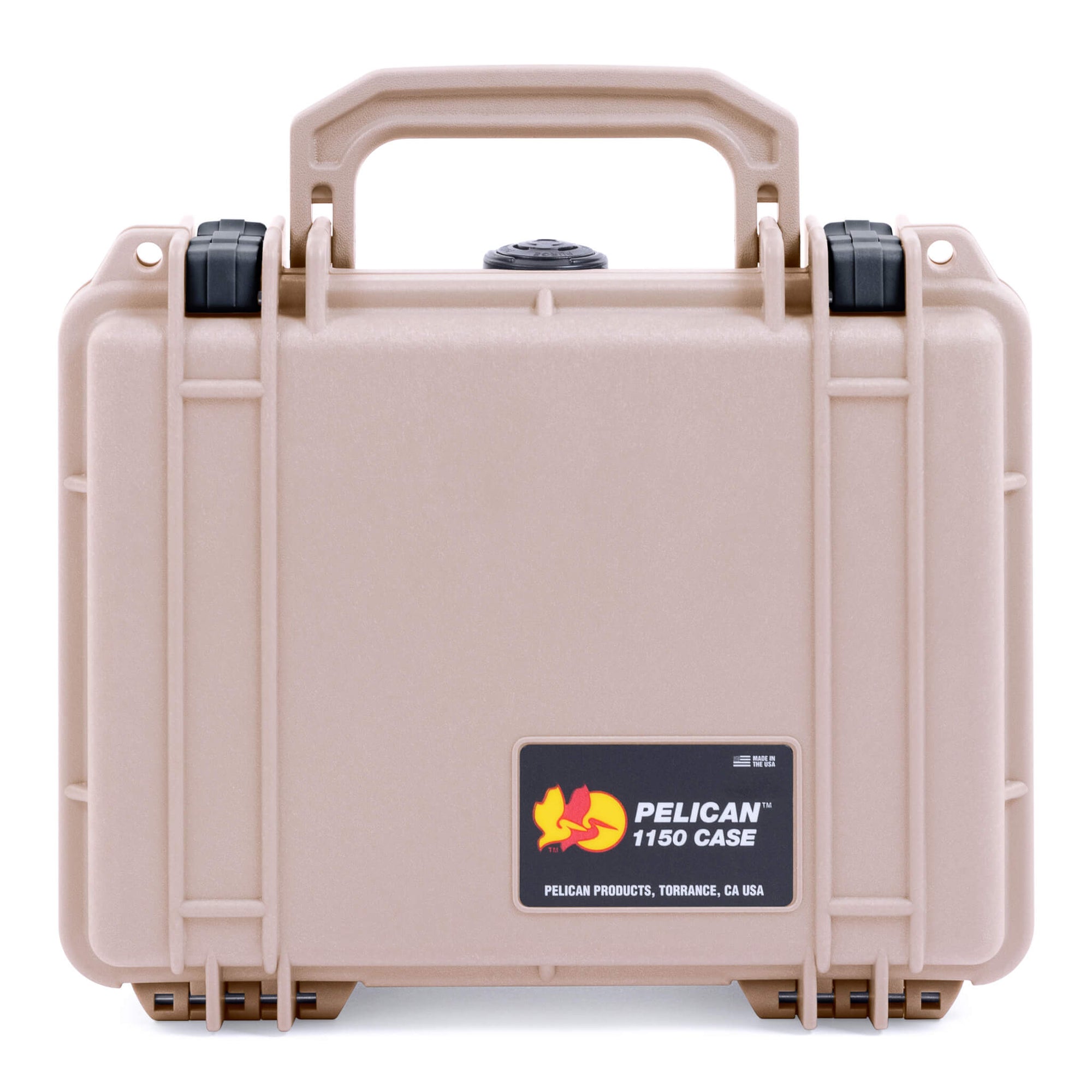 Pelican 1150 Case, Desert Tan with Black Latches ColorCase 