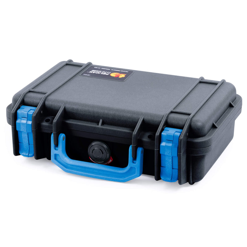 Pelican 1170 Case, Black with Blue Handle & Latches ColorCase 