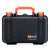 Pelican 1170 Case, Black with Orange Handle & Latches ColorCase 