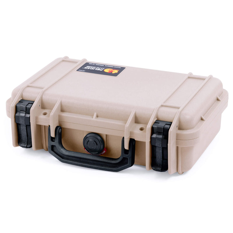 Pelican 1170 Case, Desert Tan with Black Handle & Latches ColorCase 