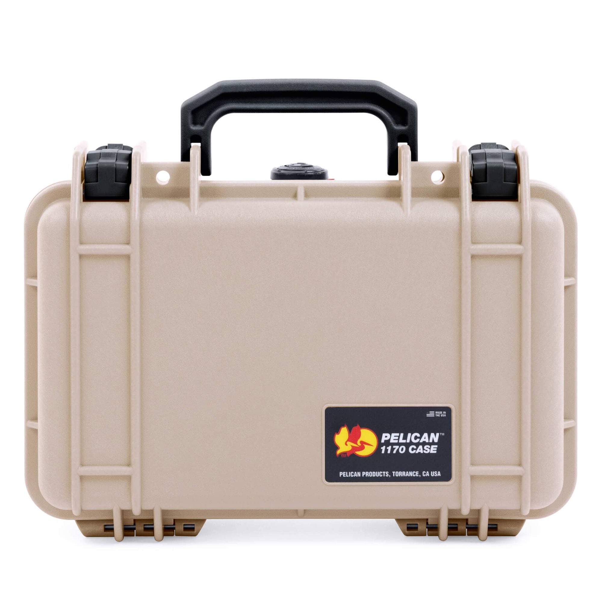 Pelican 1170 Case, Desert Tan with Black Handle & Latches ColorCase 