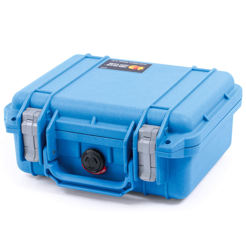 Pelican 1200 Case, Blue with Silver Latches ColorCase 