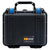 Pelican 1300 Case, Black with Blue Latches ColorCase 