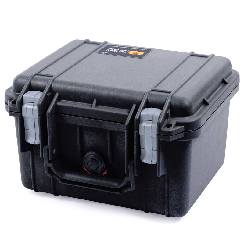 Pelican 1300 Case, Black with Silver Latches ColorCase 