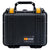 Pelican 1300 Case, Black with Yellow Latches ColorCase 