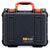 Pelican 1400 Case, Black with Orange Handle & Latches ColorCase 