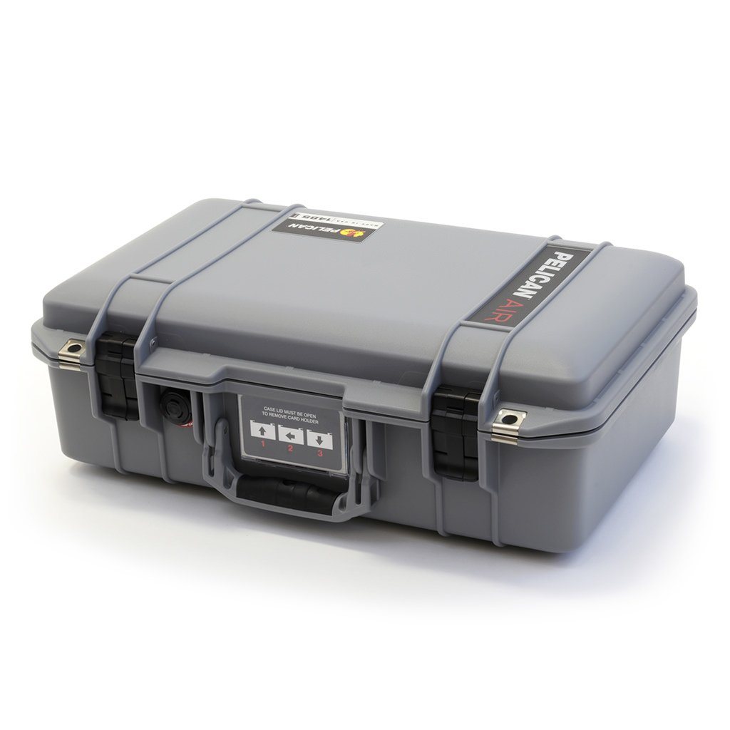 Pelican 1485 Air Case, Silver with Black Latches ColorCase 