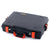 Pelican 1495 Case, Black with Orange Handle & Latches ColorCase 