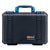 Pelican 1500 Case, Black with Blue Handle & Latches ColorCase 