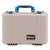 Pelican 1500 Case, Desert Tan with Blue Handle & Latches ColorCase 