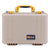 Pelican 1500 Case, Desert Tan with Yellow Handle & Latches ColorCase 