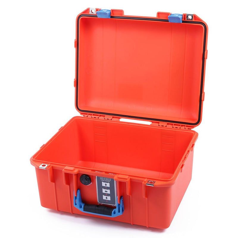 Pelican 1507 Air Case, Orange with Blue Handle & Latches ColorCase 