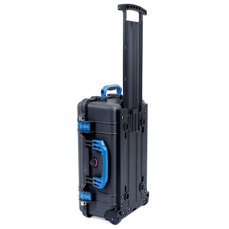 Pelican 1510 Case, Black with Blue Handles & Latches ColorCase 