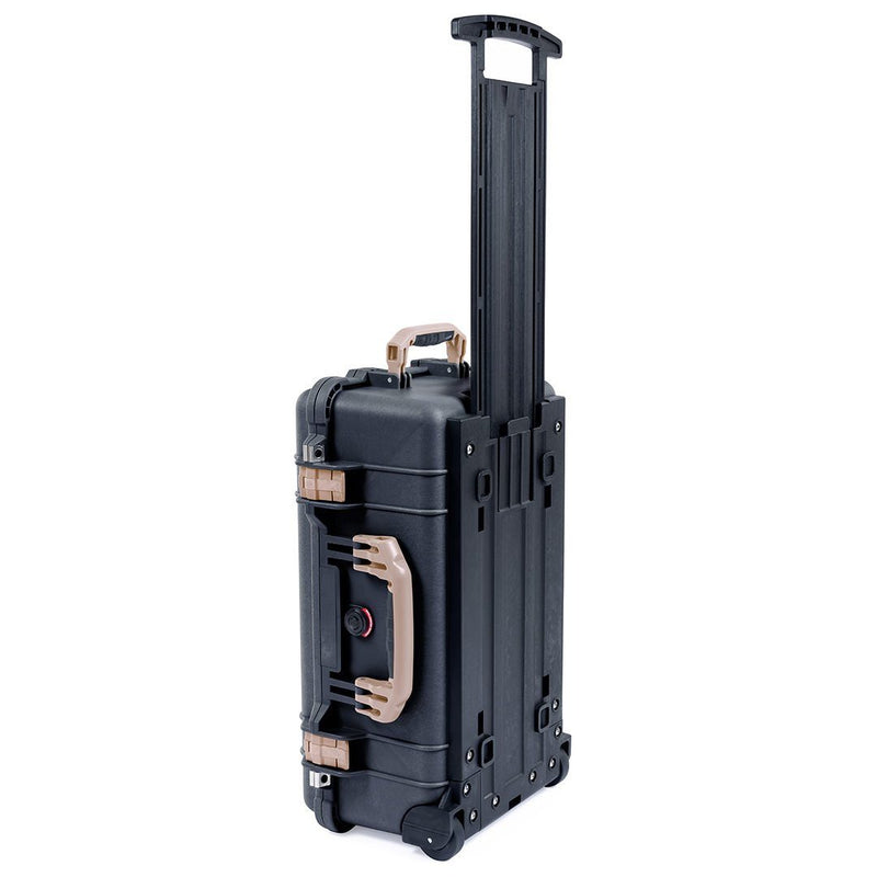 Pelican 1510 Case, Black with Desert Tan Handles & Latches ColorCase 