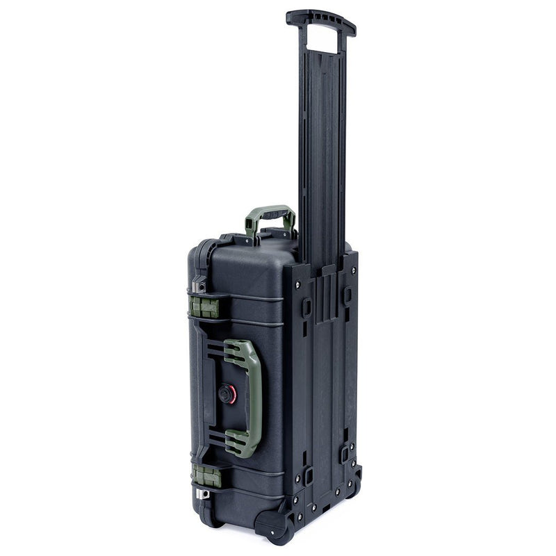 Pelican 1510 Case, Black with OD Green Handles & Latches ColorCase 