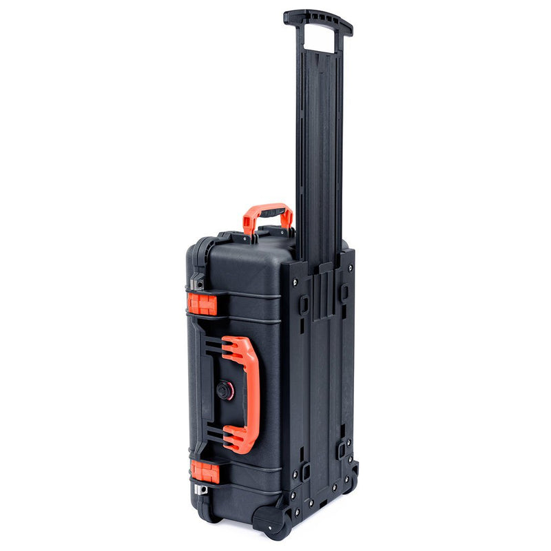 Pelican 1510 Case, Black with Orange Handles & Latches ColorCase 