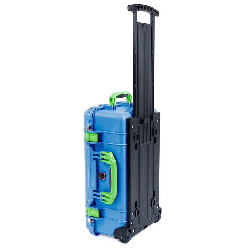 Pelican 1510 Case, Blue with Lime Green Handles & Latches ColorCase 