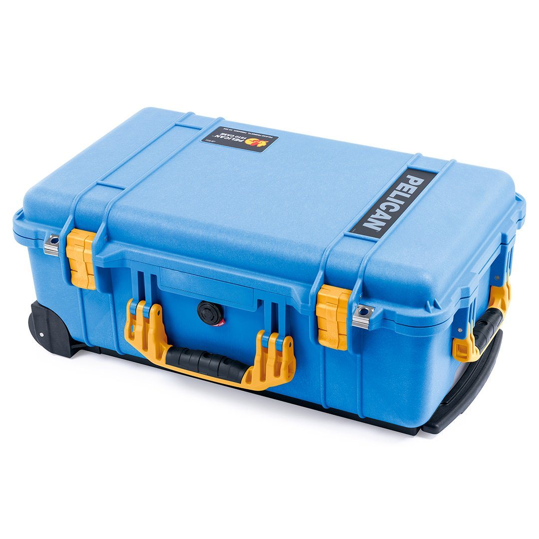 Pelican 1510 Case, Blue with Yellow Handles & Latches ColorCase 