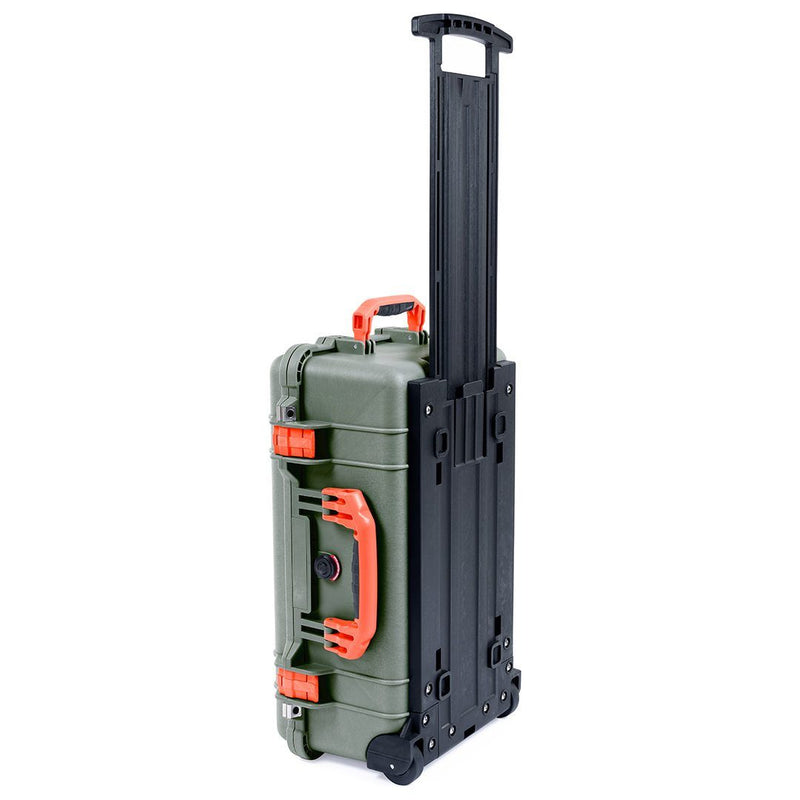 Pelican 1510 Case, OD Green with Orange Handles & Latches ColorCase 