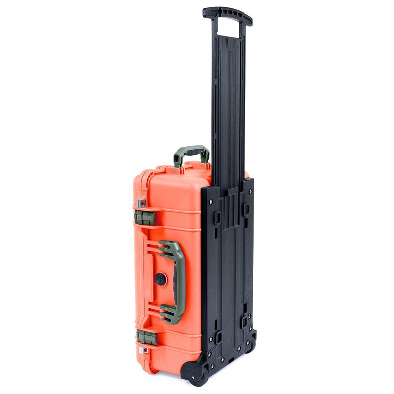 Pelican 1510 Case, Orange with OD Green Handles & Latches ColorCase 