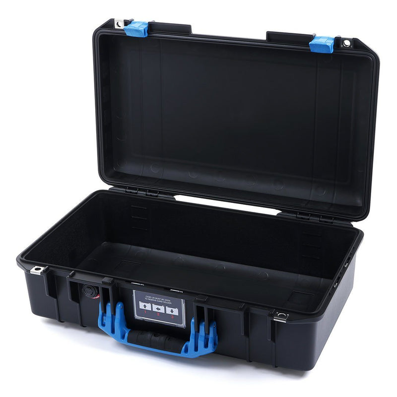 Pelican 1525 Air Case, Black with Blue Handle & Latches ColorCase 