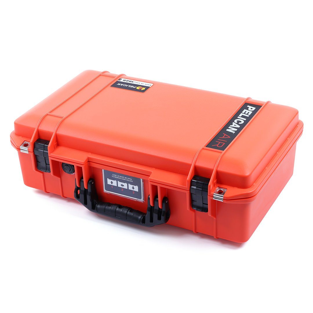 Pelican 1525 Air Case, Orange with Black Handle & Latches ColorCase 