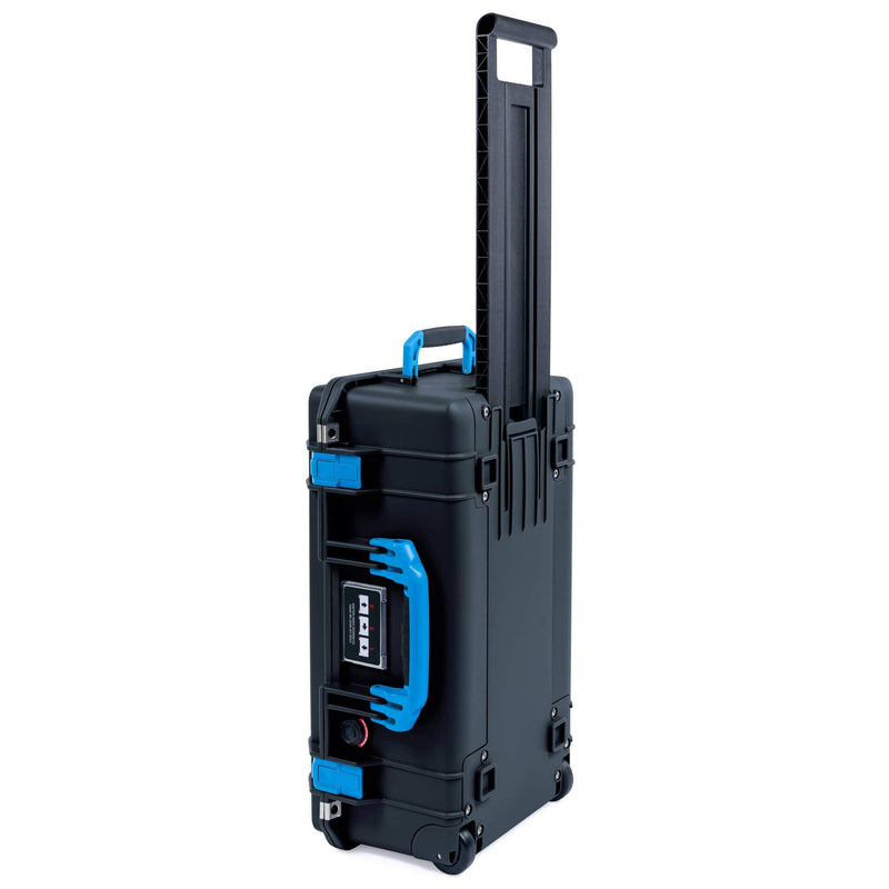 Pelican 1535 Air Case, Black with Blue Handles & Latches ColorCase 