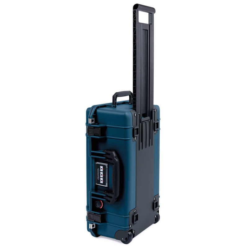 Pelican 1535 Air Case, Deep Pacific with Black Handles & Push-Button Latches ColorCase 