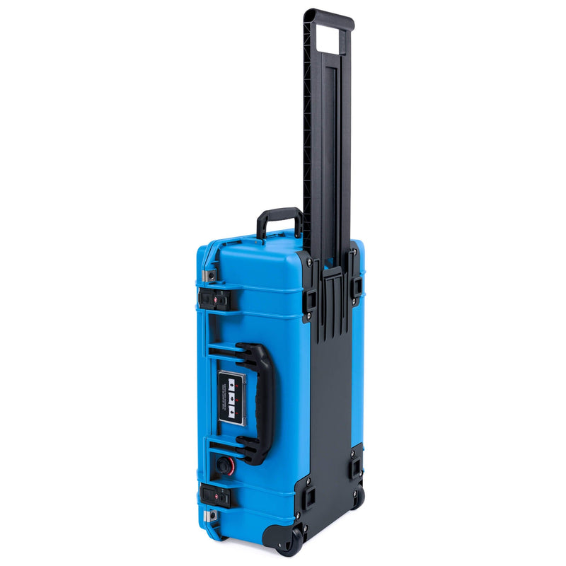 Pelican 1535 Air Case, Electric Blue with TSA Locking Latches & Keys (Black Trolley) ColorCase 