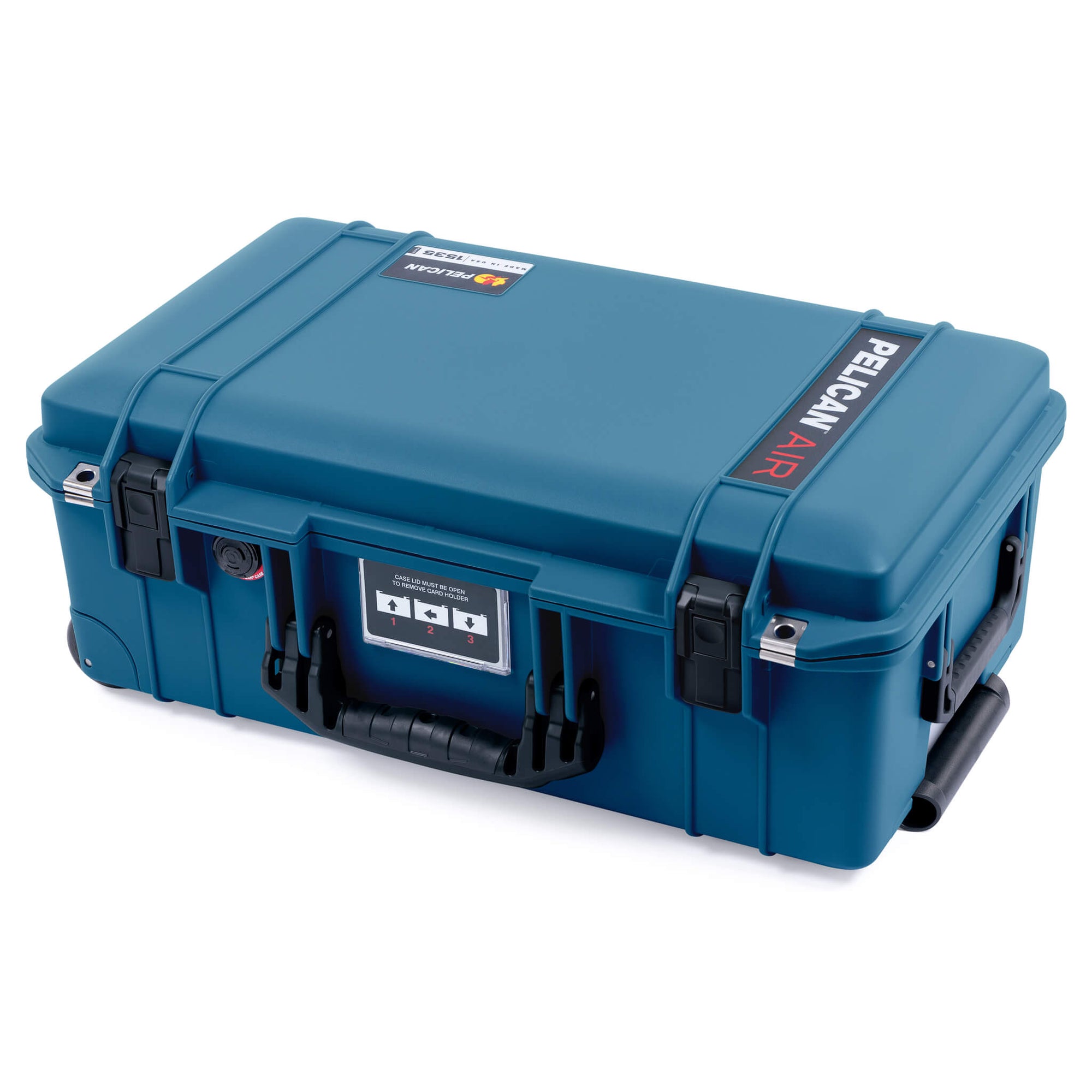 Pelican 1535 Air Case, Indigo with Black Handles & Push-Button Latches ColorCase 