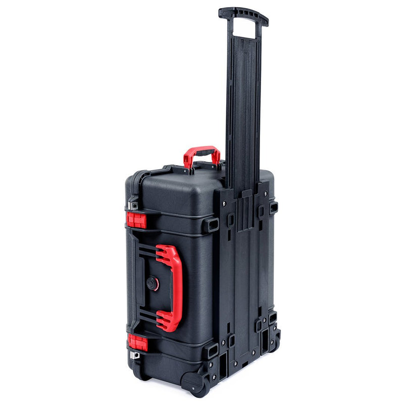 Pelican 1560 Case, Black with Red Handles & Latches ColorCase 