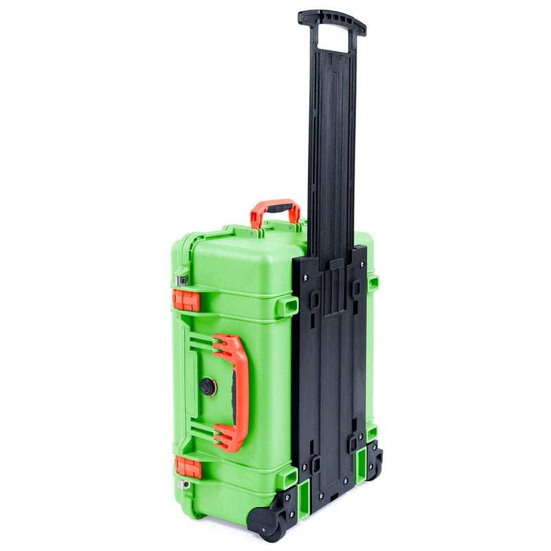 Pelican 1560 Case, Lime Green with Orange Handles & Latches ColorCase 