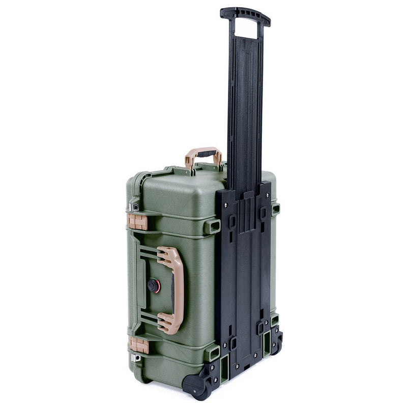 Pelican 1560 Case, OD Green with Desert Tan Handles & Latches ColorCase 