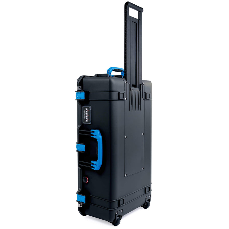 Pelican 1615 Air Case, Black with Blue Handles & Latches ColorCase 