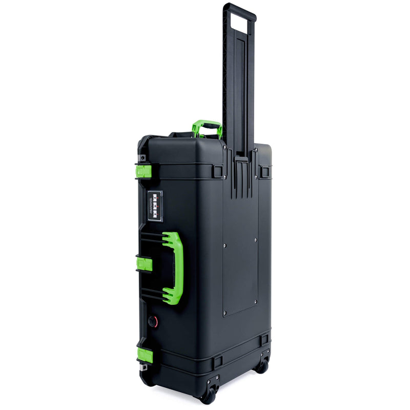 Pelican 1615 Air Case, Black with Lime Green Handles & Latches ColorCase 