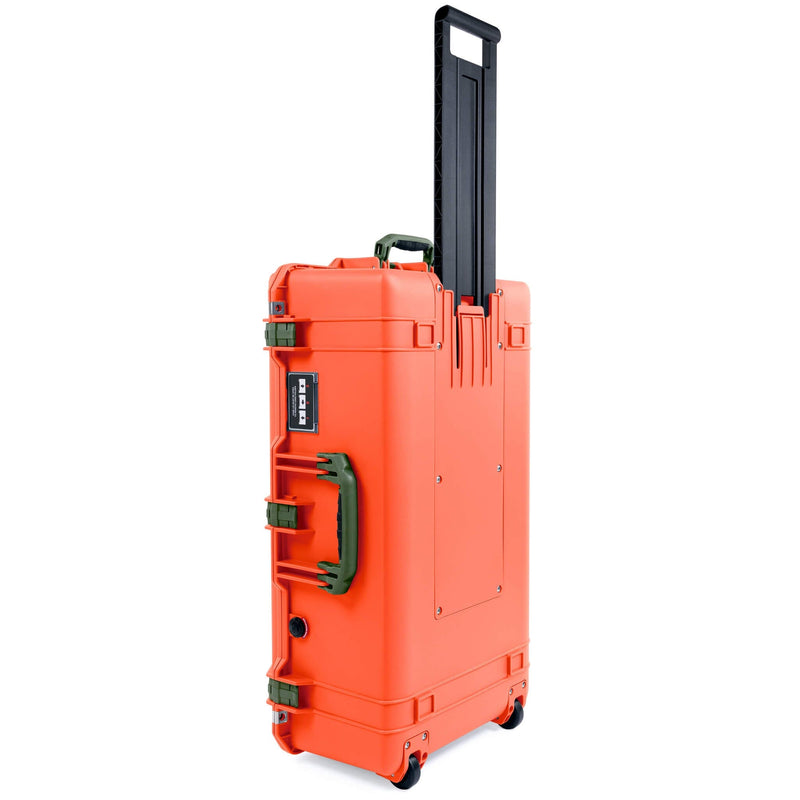 Pelican 1615 Air Case, Orange with OD Green Handles & Latches ColorCase 